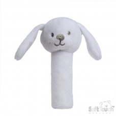 ESQ62-W: White Eco Bunny Squeaky Toy